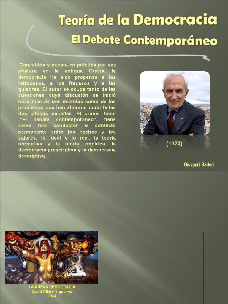 Teoria de La Democracia COMPENDIO | PDF | Autoritarismo | Democracia