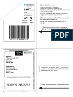 Securely pack and label your <1kg parcel