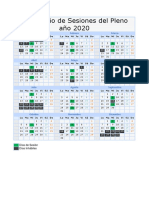 Calendario 2020 Editable