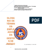 Glosario Gestion de Riesgo Jose Melendez