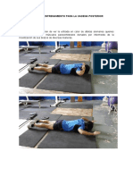 Metodologia Del Entrenamiento para La Cadena Posterior