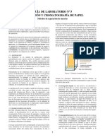 Guía de laboratorio No5: Separación de mezclas por destilación y cromatografía de papel