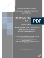 Informe Previo #02: Facultad de Ingeniería Eléctrica Y Electrónica