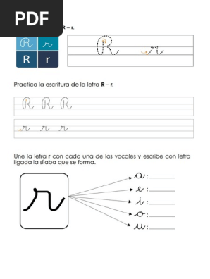 Escribe Las Silabas Con R Pdf