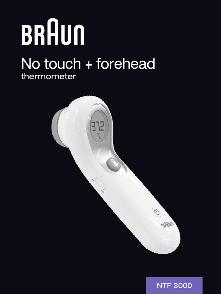 Braun No Touch + Forehead Thermometer NTF3000 PDF Thermometer