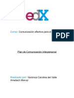 Plan de Comunicación Interpersonal - Edx