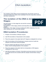 DNA Isolation: Description