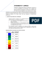 Sostenimiento y limpieza en minería