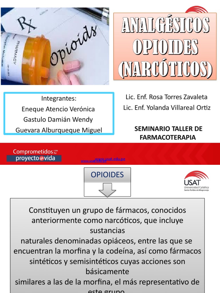 Analgesicos Opioides - Exponer | PDF | Opioide | Fentanilo