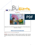 Guía Didáctica Terapia Ocupacional en La Infancia. 5 Edición