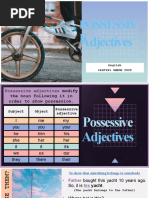 Possessive Adjectives