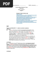 Conversation Activator Video Exercises Unit 7, Lesson 1,: Student's Book Audioscript