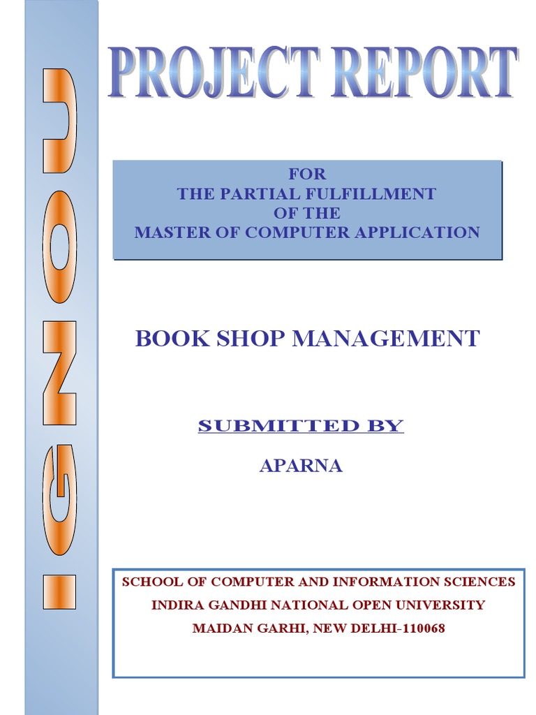 Book Shop Management: FOR The Partial Fulfillment of The Master of ...