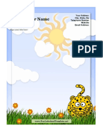 Leopard Kid Letterhead