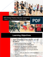 ACE Group Fitness Instructor University Curriculum: Chapter 3: Group Exercise Program Design