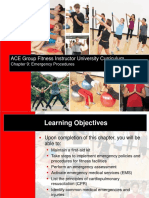 ACE Group Fitness Instructor University Curriculum: Chapter 9: Emergency Procedures