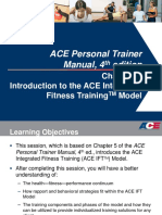 ACE Personal Trainer Manual, 4 Edition: Introduction To The ACE Integrated Fitness Training Model