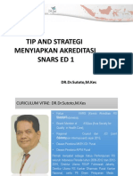 DR DR Sutoto MKes - TIP Dan STRATEGI SNARS ED 1