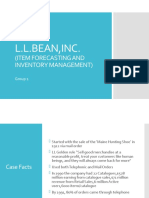 L.L.Bean, Inc.: (Item Forecasting and Inventory Management)