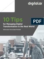 10 Tips: For Managing Digital Transformation in The Real World