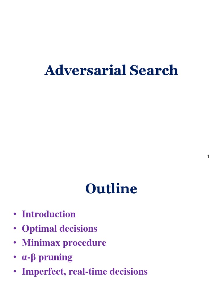 Adversarial Search in Game AI | PDF | Applied Mathematics ...
