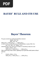 Bayes' Rule and Its Use