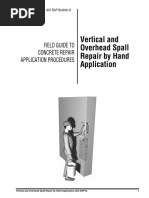 Vertical and Overhead Spall Repair by Hand Application