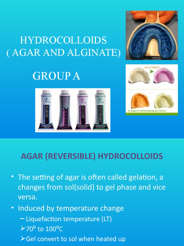 Hydro Colloid (Agar & Alginate)