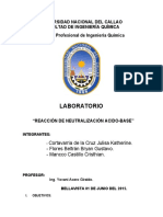 Reaccion de Neutralizacionacidoy Base