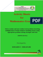 Mathematics Grade 4 - Activity Sheets - Solve Routine & Non-Routine Problems