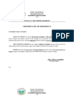 Certificate of Indigency: Barangay Magallanes