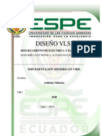 NRC2848 - Chicaiza Anthony - Unidad - 3 - Informe Memoria - VHDL PDF