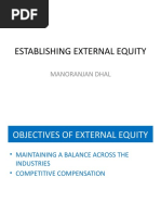 ESTABLISHING EXTERNAL EQUITY