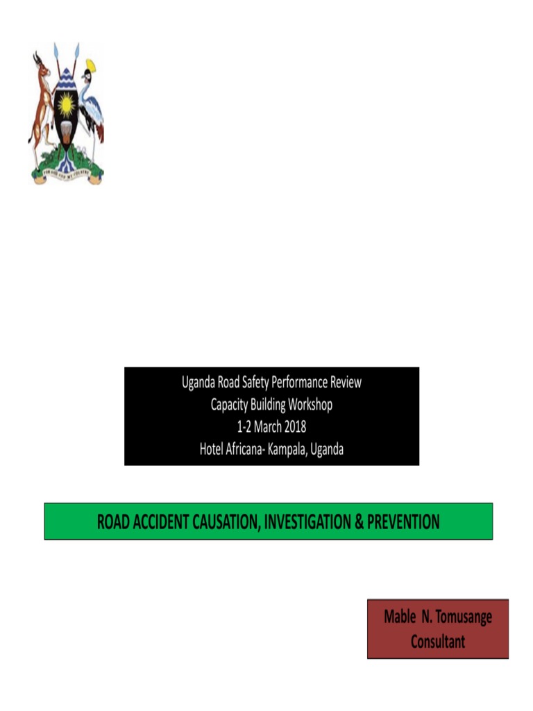 Road Accident Causation, Investigation & Prevention | PDF | Traffic ...