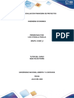 Tarea 3 - Evaluacion Financiera de Proyecto - Luis Padilla