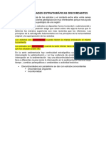 Discontinuidades Estratigráficas Discordantes y Tipos de Discontinuidades PDF