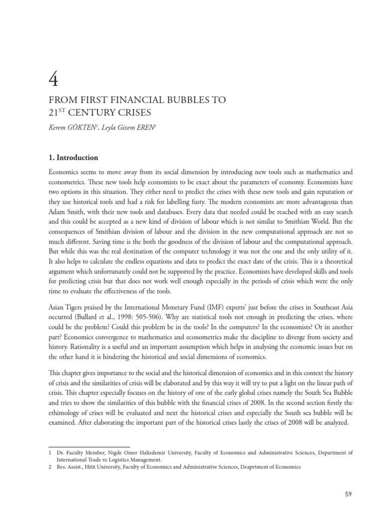 4 From First Financial Bubbles To 21 ST PDF | PDF | Economic Bubble ...