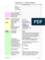 Service Agreement for Time-Based Consulting Services