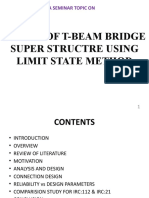 Design of T-Beam Bridge Super Structre Using Limit State Method