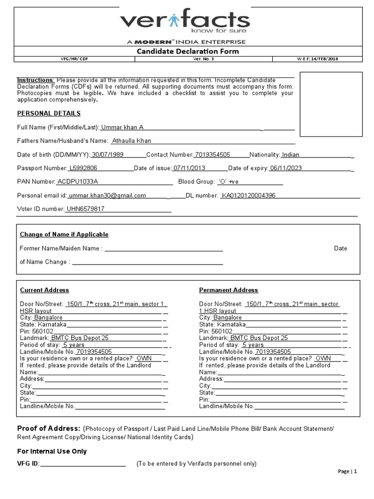 verifacts-bgv-form-pdf-identity-document-government