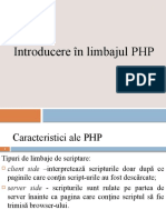 Introducere În Limbajul PHP