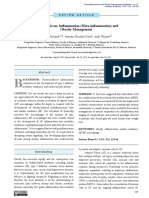 Adipose Tissue, Inlammation (Meta-Inlammation) and Obesity Management