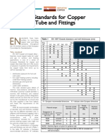 EN Standards For Copper Tube and Fittings: Table 1