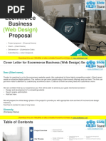 Ecommerce Business Proposal: (Web Design)