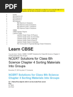 Class 6 Materials Around Us Worksheet | PDF | Water | Metals