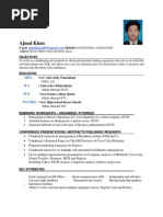 Ajmal Khan CV