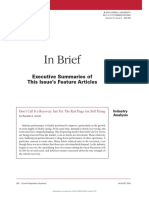 In Brief Executive Summaries of This Issues Feature Articles 2010 PDF