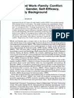 Anticipated Work-Family Conflict: Effects of Gender, Self-Efficacy, and Family Background