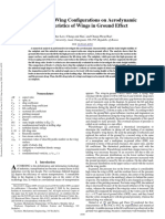 In Uence of Wing Configurations On Aerodynamic Characteristics of Wings in Ground Effect