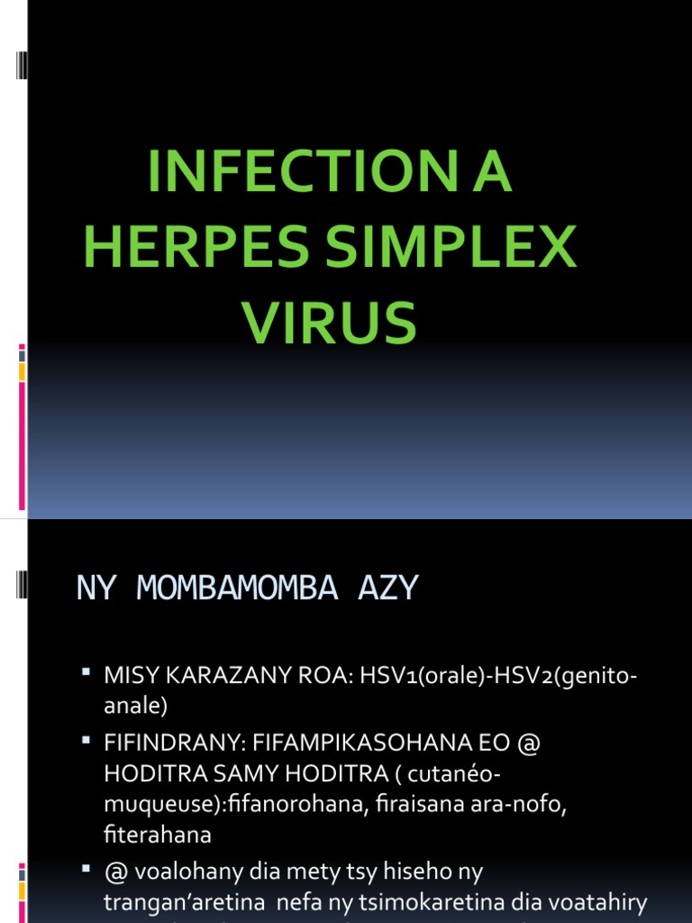 Herpes Simplex Virus Overview | PDF | Science & Mathematics